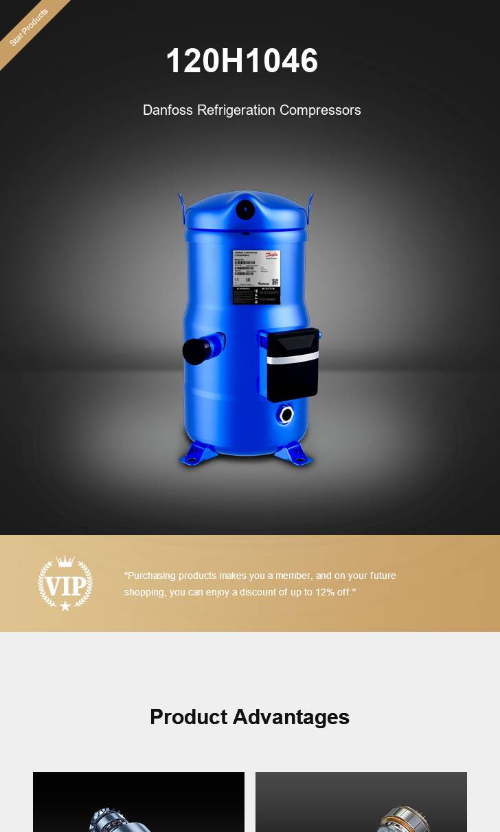 Danfoss Compressor 120H1046, technical parameters pdf, structure diagram